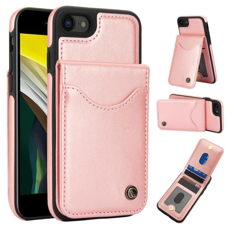 AwQuer Vertical Flip Card Bag Holder Leather Phone Case, For iPhone 7 / 8 / SE 2022, For iPhone 13 Pro Max, For iPhone 13 Pro