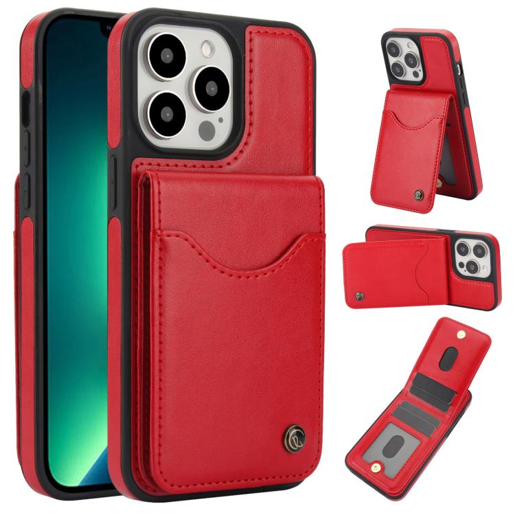 AwQuer Vertical Flip Card Bag Holder Leather Phone Case, For iPhone 7 / 8 / SE 2022, For iPhone 13 Pro Max, For iPhone 13 Pro