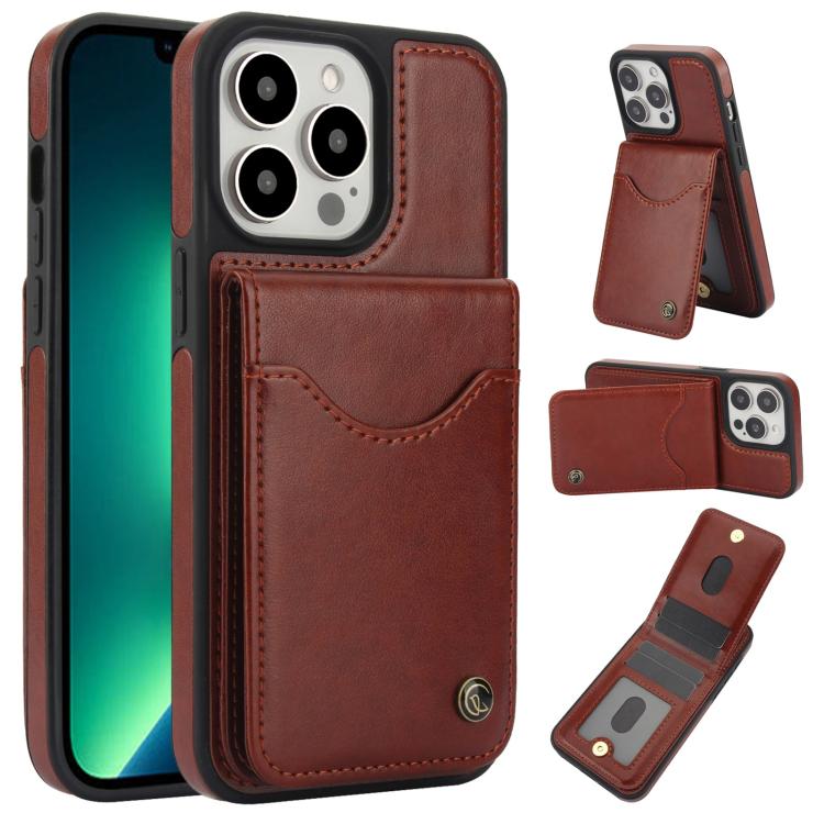 AwQuer Vertical Flip Card Bag Holder Leather Phone Case, For iPhone 7 / 8 / SE 2022, For iPhone 13 Pro Max, For iPhone 13 Pro