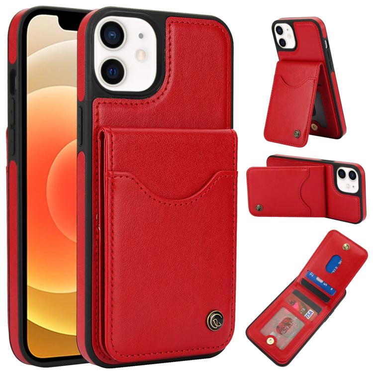 AwQuer Vertical Flip Card Bag Holder Leather Phone Case, For iPhone 12 / 12 Pro, For iPhone 12 Pro Max, For iPhone 11 Pro Max