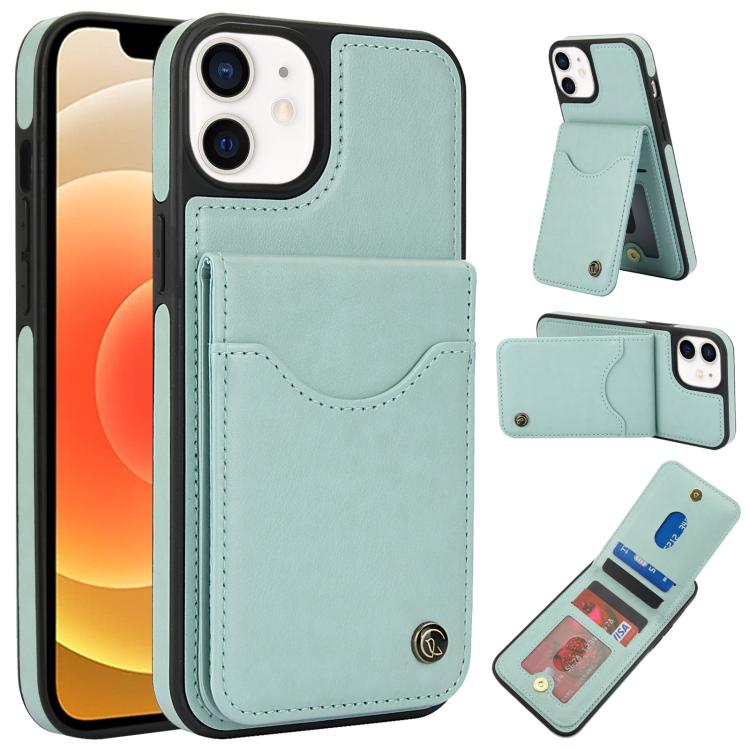 AwQuer Vertical Flip Card Bag Holder Leather Phone Case, For iPhone 12 / 12 Pro, For iPhone 12 Pro Max, For iPhone 11 Pro Max
