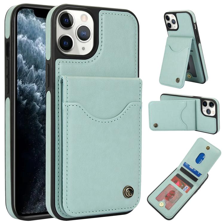 AwQuer Vertical Flip Card Bag Holder Leather Phone Case, For iPhone 12 / 12 Pro, For iPhone 12 Pro Max, For iPhone 11 Pro Max