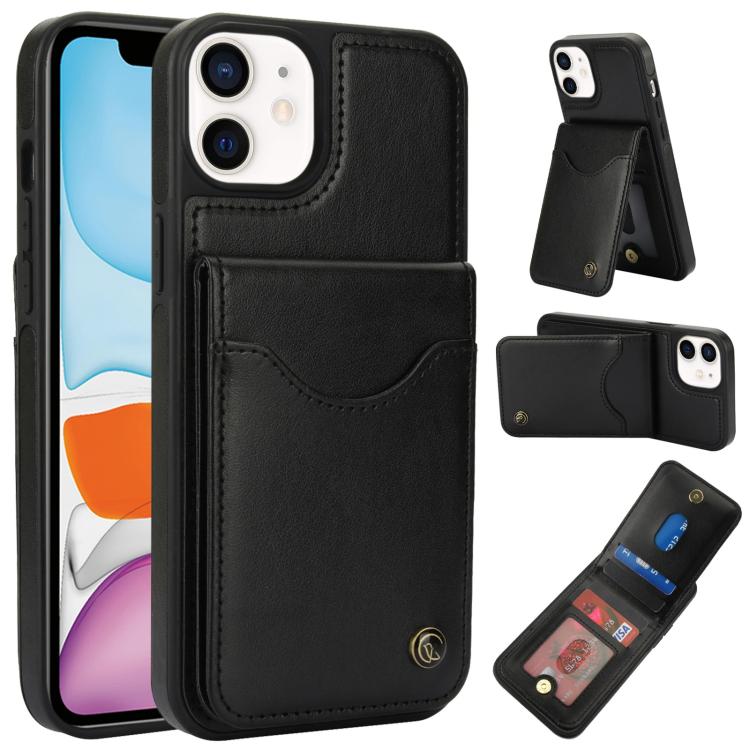 AwQuer Vertical Flip Card Bag Holder Leather Phone Case, For iPhone 11, For iPhone 11 Pro, For iPhone X / XS