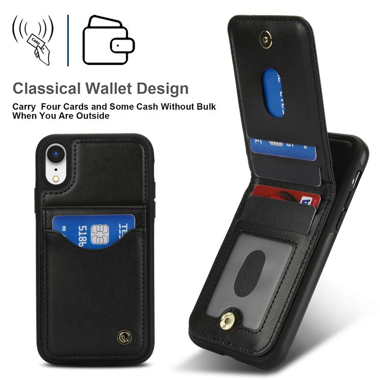 AwQuer Vertical Flip Card Bag Holder Leather Phone Case, For iPhone XR, For iPhone XS Max, For iPhone 7 Plus / 8 Plus