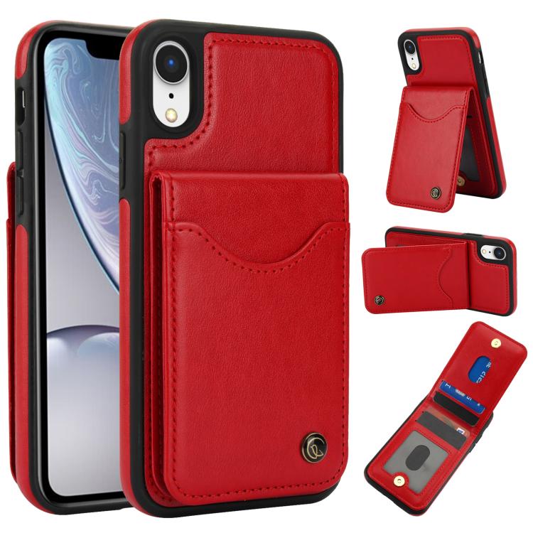 AwQuer Vertical Flip Card Bag Holder Leather Phone Case, For iPhone XR, For iPhone XS Max, For iPhone 7 Plus / 8 Plus