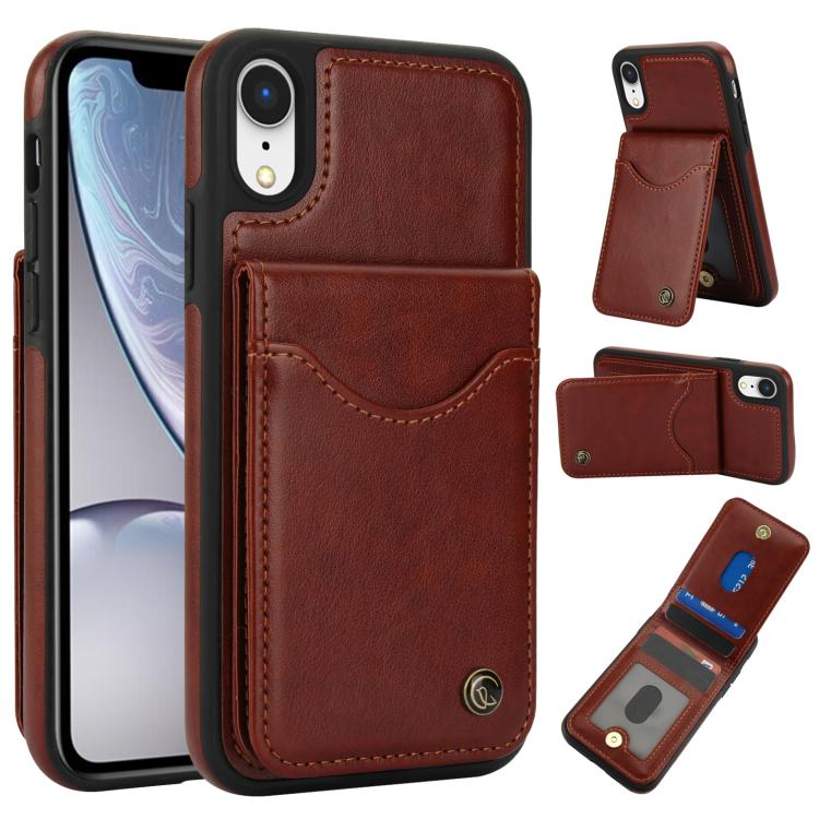 AwQuer Vertical Flip Card Bag Holder Leather Phone Case, For iPhone XR, For iPhone XS Max, For iPhone 7 Plus / 8 Plus