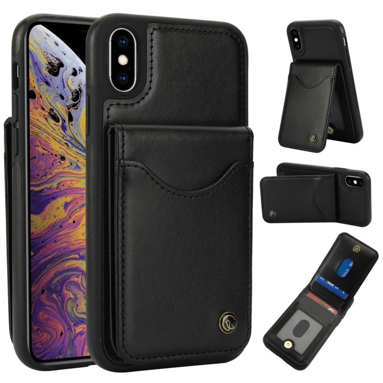 AwQuer Vertical Flip Card Bag Holder Leather Phone Case, For iPhone XR, For iPhone XS Max, For iPhone 7 Plus / 8 Plus