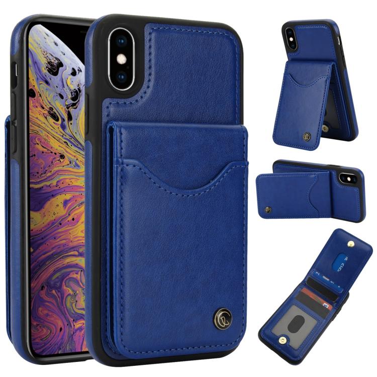 AwQuer Vertical Flip Card Bag Holder Leather Phone Case, For iPhone XR, For iPhone XS Max, For iPhone 7 Plus / 8 Plus
