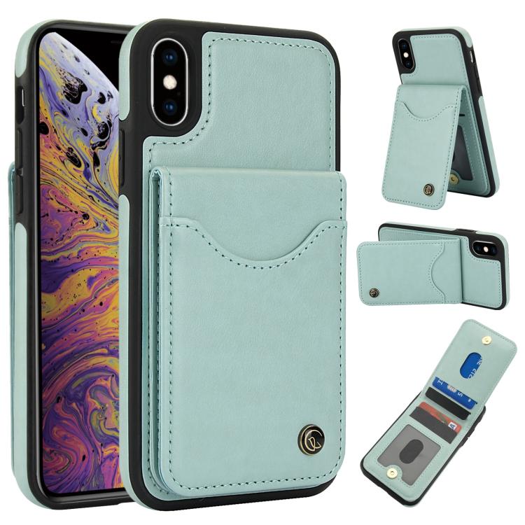 AwQuer Vertical Flip Card Bag Holder Leather Phone Case, For iPhone XR, For iPhone XS Max, For iPhone 7 Plus / 8 Plus