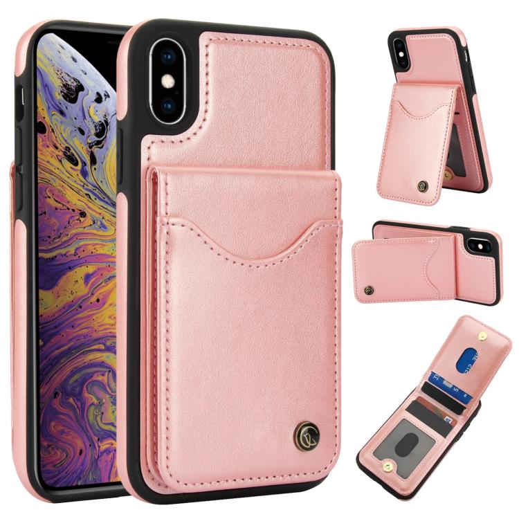 AwQuer Vertical Flip Card Bag Holder Leather Phone Case, For iPhone XR, For iPhone XS Max, For iPhone 7 Plus / 8 Plus