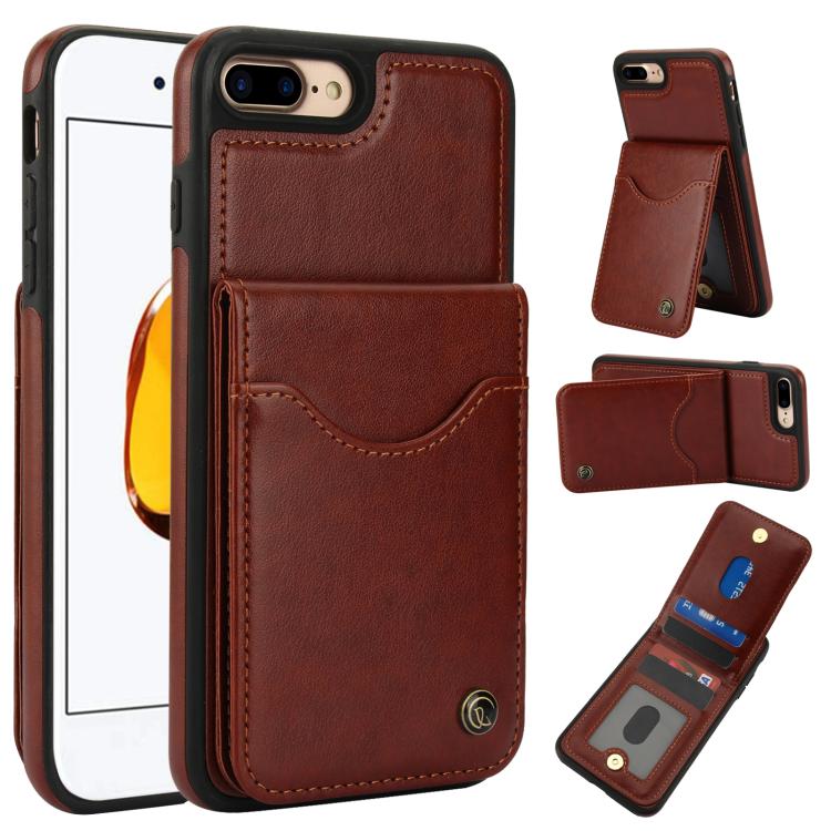 AwQuer Vertical Flip Card Bag Holder Leather Phone Case, For iPhone XR, For iPhone XS Max, For iPhone 7 Plus / 8 Plus