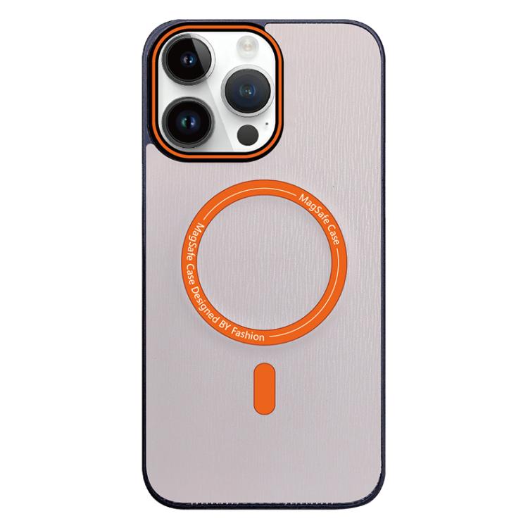 Contrast Color Imitation Wood Texture MagSafe Phone Case, For iPhone 13 Pro Max, For iPhone 13 Pro, For iPhone 13