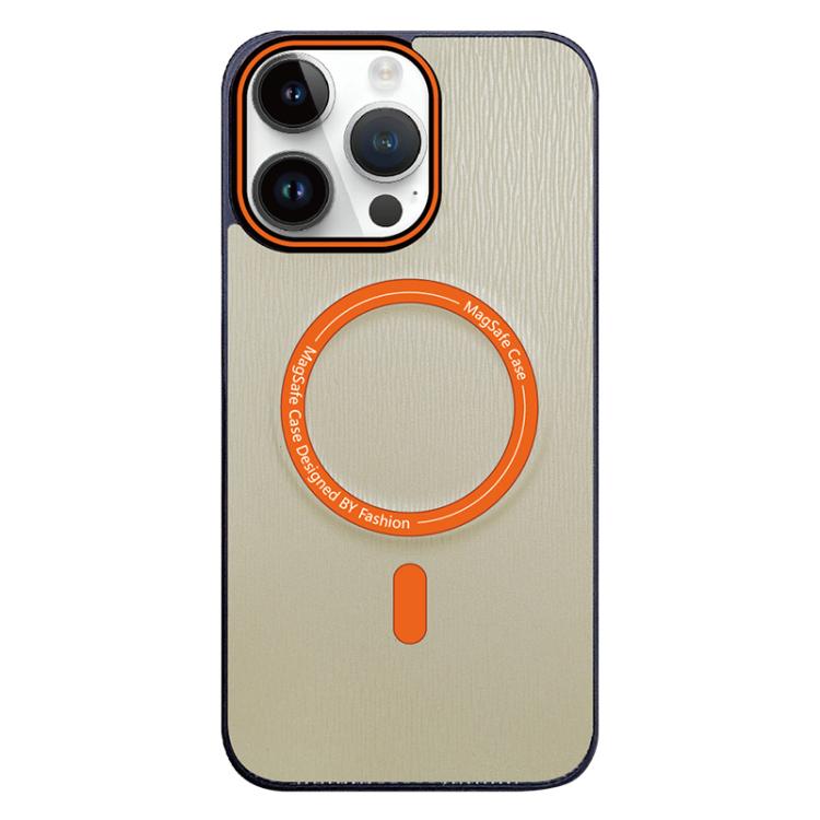 Contrast Color Imitation Wood Texture MagSafe Phone Case, For iPhone 13 Pro Max, For iPhone 13 Pro, For iPhone 13