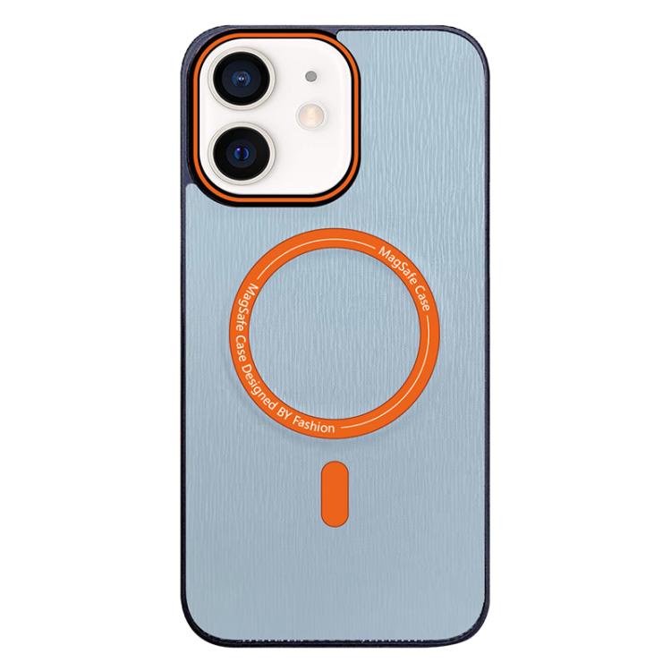 Contrast Color Imitation Wood Texture MagSafe Phone Case, For iPhone 12, For iPhone 12 Pro Max, For iPhone 12 Pro
