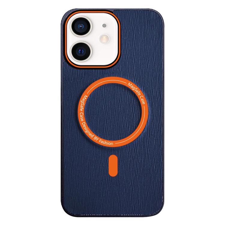 Contrast Color Imitation Wood Texture MagSafe Phone Case, For iPhone 12, For iPhone 12 Pro Max, For iPhone 12 Pro