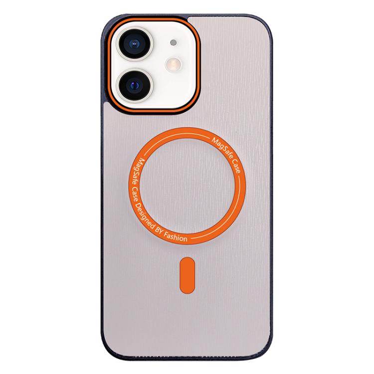 Contrast Color Imitation Wood Texture MagSafe Phone Case, For iPhone 12, For iPhone 12 Pro Max, For iPhone 12 Pro
