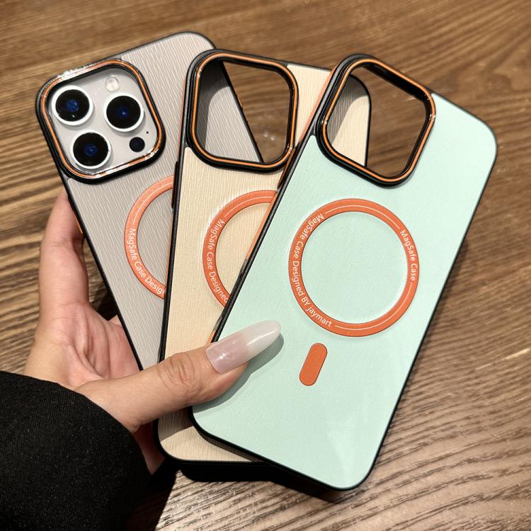 Contrast Color Imitation Wood Texture MagSafe Phone Case, For iPhone 13 Pro Max, For iPhone 13 Pro, For iPhone 13