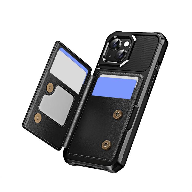 Horizontal Flip Card Bag Holder Leather Phone Case, For iPhone 15 Plus, For iPhone 15, For iPhone 14 Plus, For iPhone 14