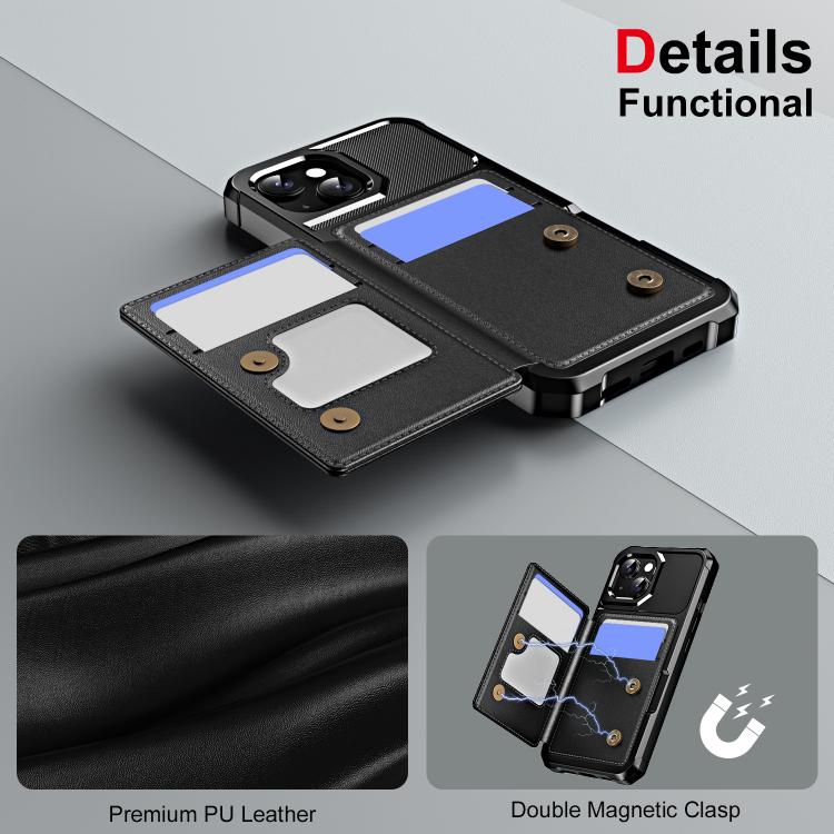 Horizontal Flip Card Bag Holder Leather Phone Case, For iPhone 15 Plus, For iPhone 15, For iPhone 14 Plus, For iPhone 14