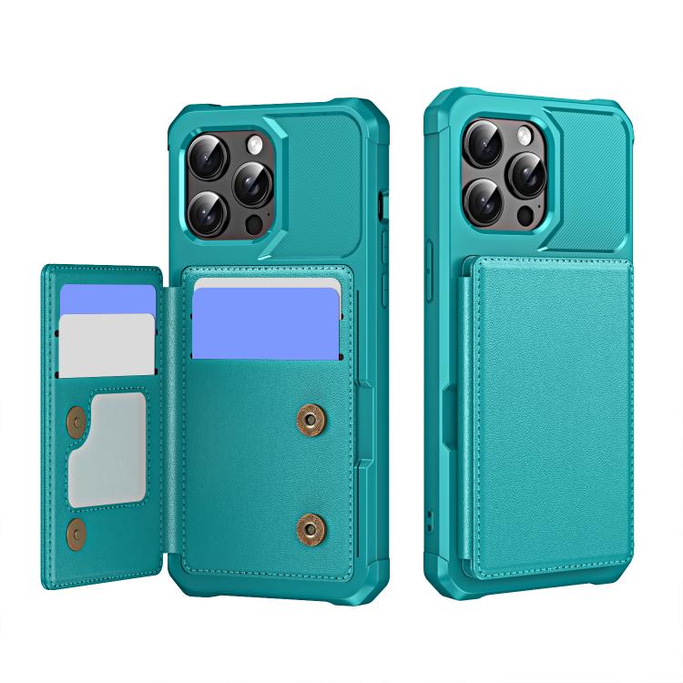 Horizontal Flip Card Bag Holder Leather Phone Case, For iPhone 16 Pro Max, For iPhone 16 Pro, For iPhone 15 Pro Max, For iPhone 15 Pro