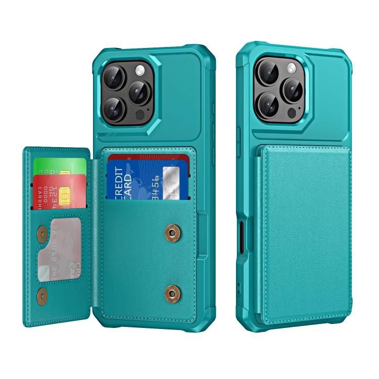 Horizontal Flip Card Bag Holder Leather Phone Case, For iPhone 16 Pro Max, For iPhone 16 Pro, For iPhone 15 Pro Max, For iPhone 15 Pro