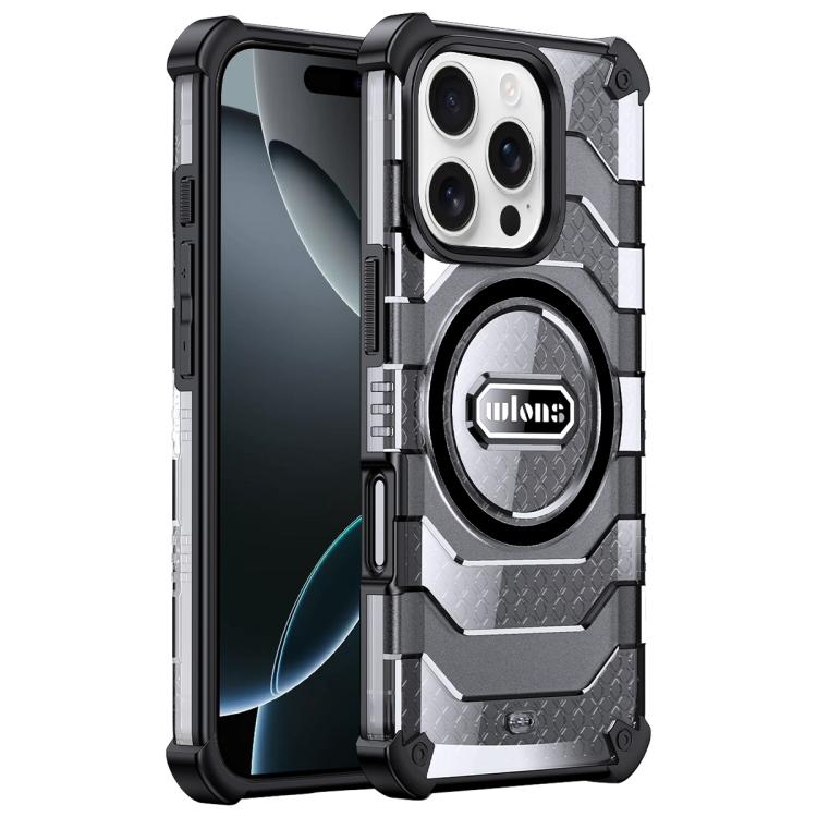 wlons Explorer Series PC Hybrid TPU MagSafe Magnetic Case, For iPhone 16 Pro Max, For iPhone 16 Pro, For iPhone 15 Pro Max, For iPhone 15 Pro, For iPhone 15