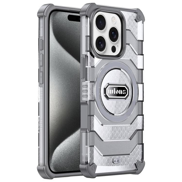 wlons Explorer Series PC Hybrid TPU MagSafe Magnetic Case, For iPhone 16 Pro Max, For iPhone 16 Pro, For iPhone 15 Pro Max, For iPhone 15 Pro, For iPhone 15