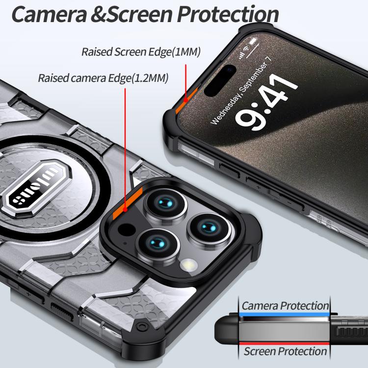 wlons Explorer Series PC Hybrid TPU MagSafe Magnetic Case, For iPhone 16 Pro Max, For iPhone 16 Pro, For iPhone 15 Pro Max, For iPhone 15 Pro, For iPhone 15