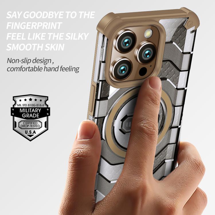 wlons Explorer Series PC Hybrid TPU MagSafe Magnetic Case, For iPhone 16 Pro Max, For iPhone 16 Pro, For iPhone 15 Pro Max, For iPhone 15 Pro, For iPhone 15