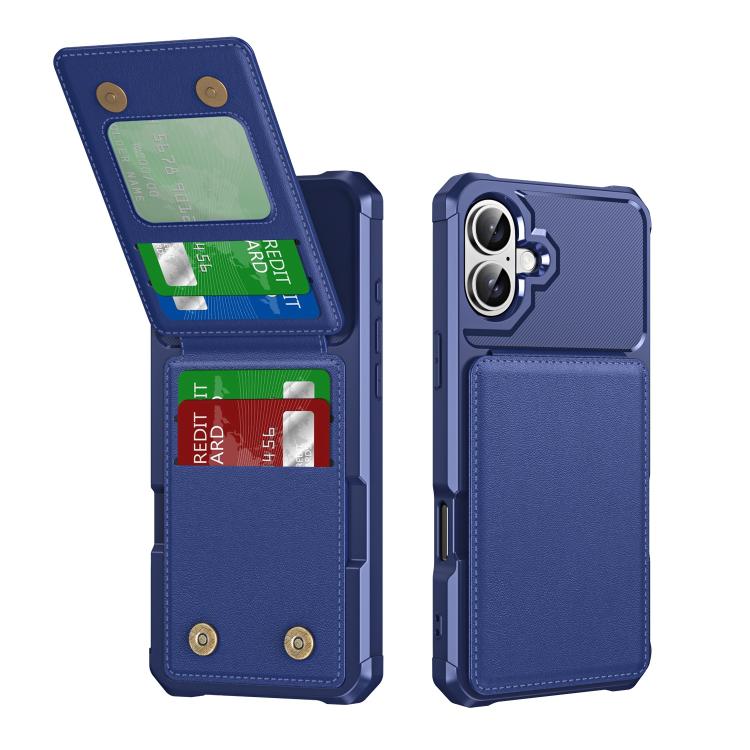 Vertical Flip Card Bag Holder Leather Phone Case, For iPhone 16 Pro Max, For iPhone 16 Pro, For iPhone 16 Plus, For iPhone 16