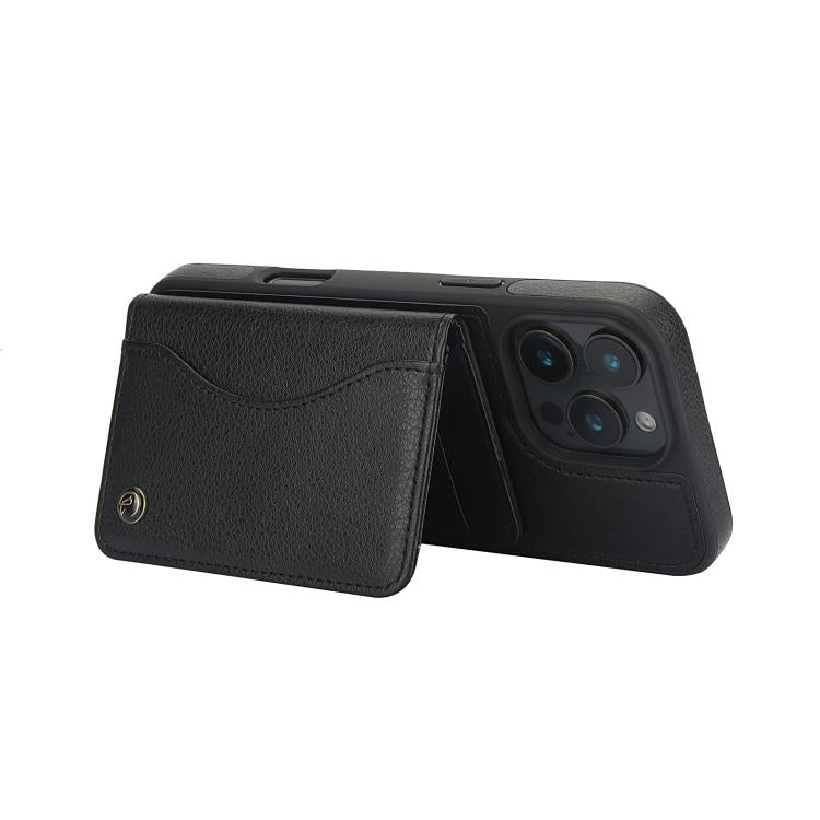 AwQuer Horizontal Flip Card Bag Holder Leather Phone Case, For iPhone 16 Pro Max, For iPhone 16 Pro, For iPhone 16 Plus, For iPhone 16
