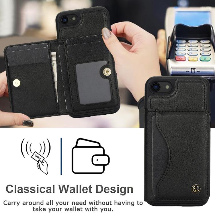 AwQuer Horizontal Flip Card Bag Holder Leather Phone Case, For iPhone 7 / 8 / SE 2022, For iPhone 13 Pro Max, For iPhone 13 Pro, For iPhone 12 / 12 Pro