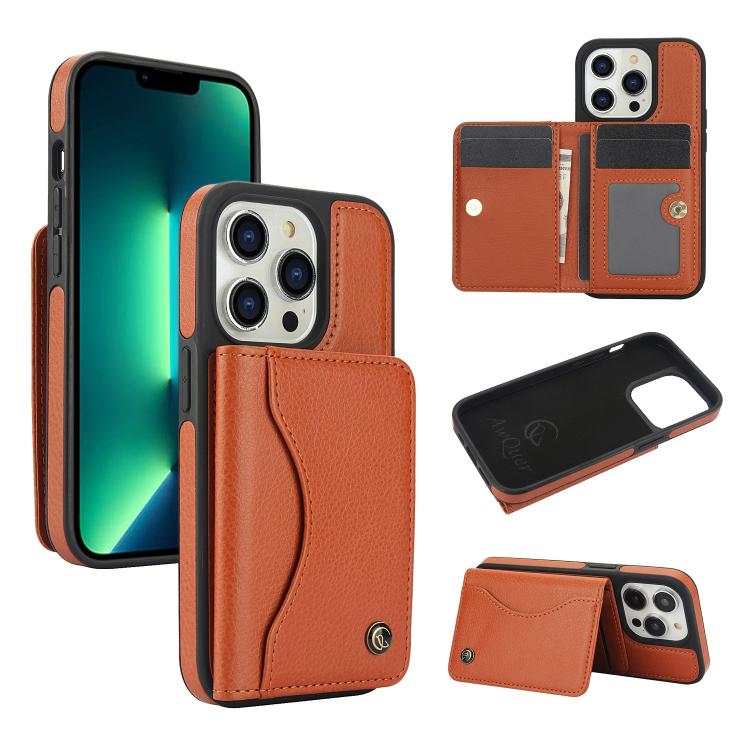 AwQuer Horizontal Flip Card Bag Holder Leather Phone Case, For iPhone 7 / 8 / SE 2022, For iPhone 13 Pro Max, For iPhone 13 Pro, For iPhone 12 / 12 Pro