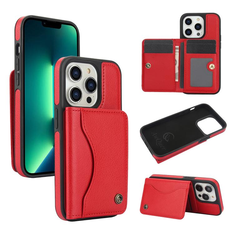 AwQuer Horizontal Flip Card Bag Holder Leather Phone Case, For iPhone 7 / 8 / SE 2022, For iPhone 13 Pro Max, For iPhone 13 Pro, For iPhone 12 / 12 Pro