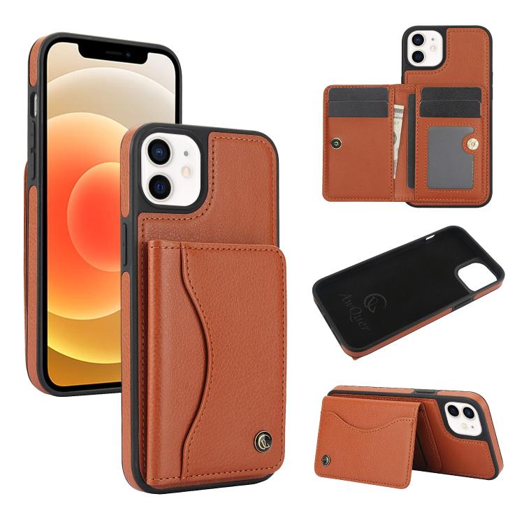 AwQuer Horizontal Flip Card Bag Holder Leather Phone Case, For iPhone 7 / 8 / SE 2022, For iPhone 13 Pro Max, For iPhone 13 Pro, For iPhone 12 / 12 Pro