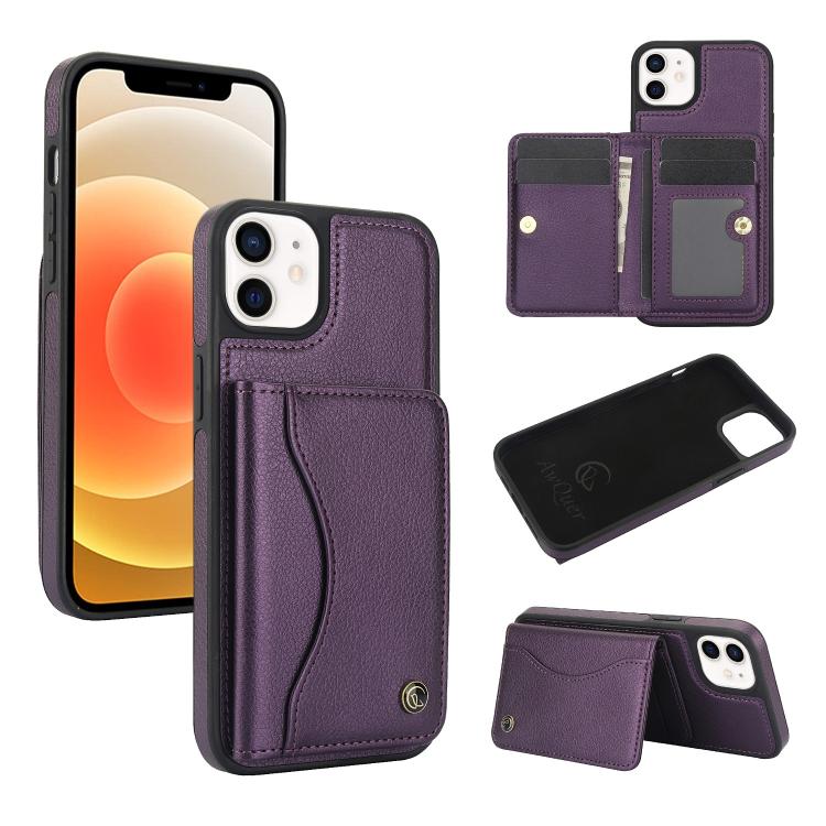 AwQuer Horizontal Flip Card Bag Holder Leather Phone Case, For iPhone 7 / 8 / SE 2022, For iPhone 13 Pro Max, For iPhone 13 Pro, For iPhone 12 / 12 Pro