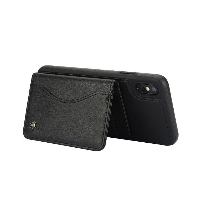 AwQuer Horizontal Flip Card Bag Holder Leather Phone Case, For iPhone X / XS, For iPhone XR, For iPhone XS Max, For iPhone 7 Plus / 8 Plus