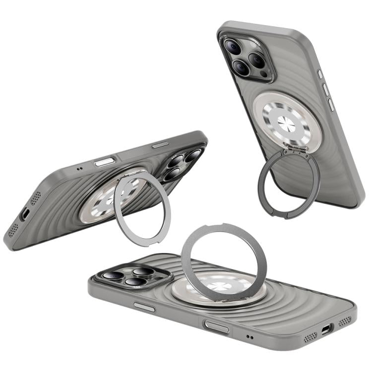 Skin Ripples MagSafe Holder Phone Case, For iPhone 16 Pro Max, For iPhone 16 Pro, For iPhone 16, For iPhone 15 Pro Max