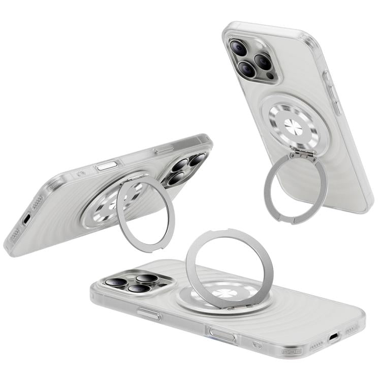 Skin Ripples MagSafe Holder Phone Case, For iPhone 16 Pro Max, For iPhone 16 Pro, For iPhone 16, For iPhone 15 Pro Max