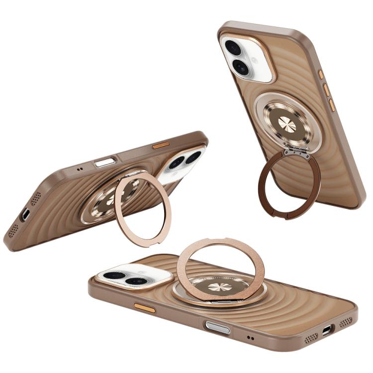 Skin Ripples MagSafe Holder Phone Case, For iPhone 16 Pro Max, For iPhone 16 Pro, For iPhone 16, For iPhone 15 Pro Max