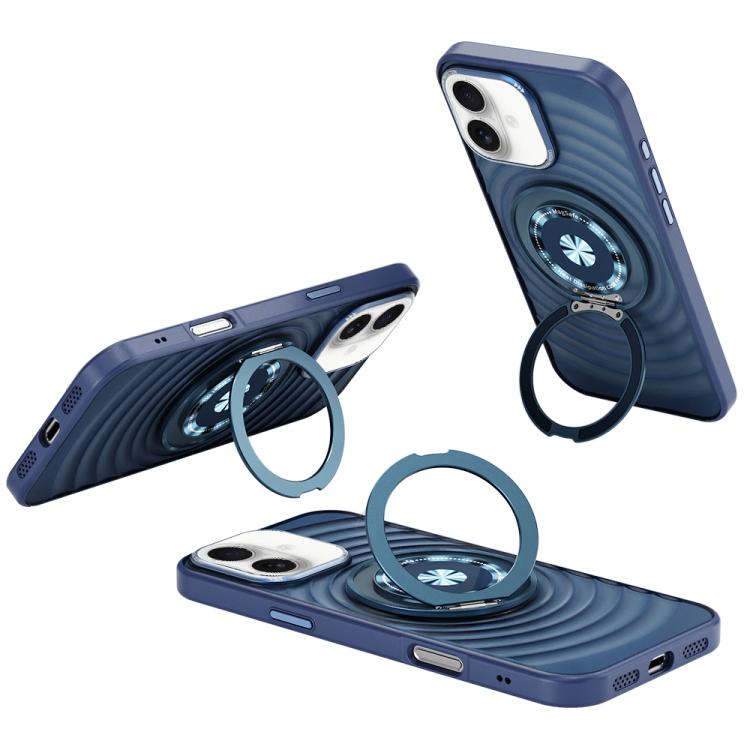 Skin Ripples MagSafe Holder Phone Case, For iPhone 16 Pro Max, For iPhone 16 Pro, For iPhone 16, For iPhone 15 Pro Max
