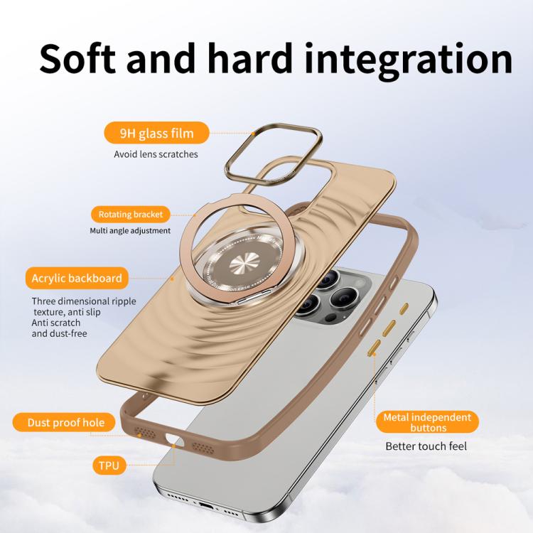 Skin Ripples MagSafe Holder Phone Case, For iPhone 15 Pro, For iPhone 15, For iPhone 14, For iPhone 14 Pro