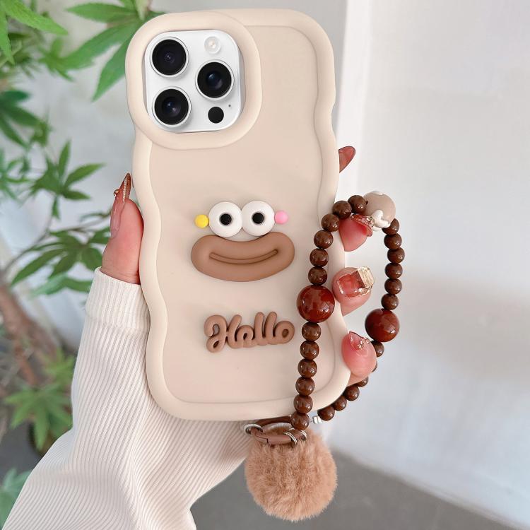Cartoon Sausage Mouth TPU Phone Case with Bead Chain, For iPhone 12 Pro Max, For iPhone 12 Pro, For iPhone 11 Pro Max, For iPhone 11