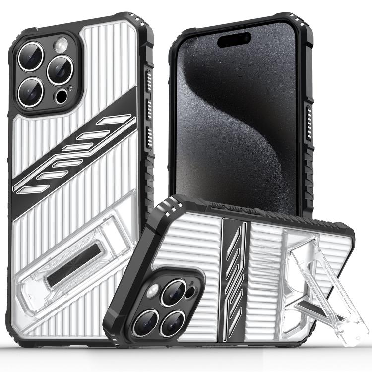 Plating Holder PC Hybrid TPU Phone Case, For iPhone 15 Pro Max, For iPhone 15 Pro, For iPhone 15 Plus, For iPhone 15