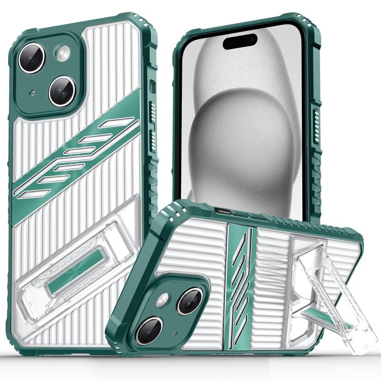 Plating Holder PC Hybrid TPU Phone Case, For iPhone 15 Pro Max, For iPhone 15 Pro, For iPhone 15 Plus, For iPhone 15