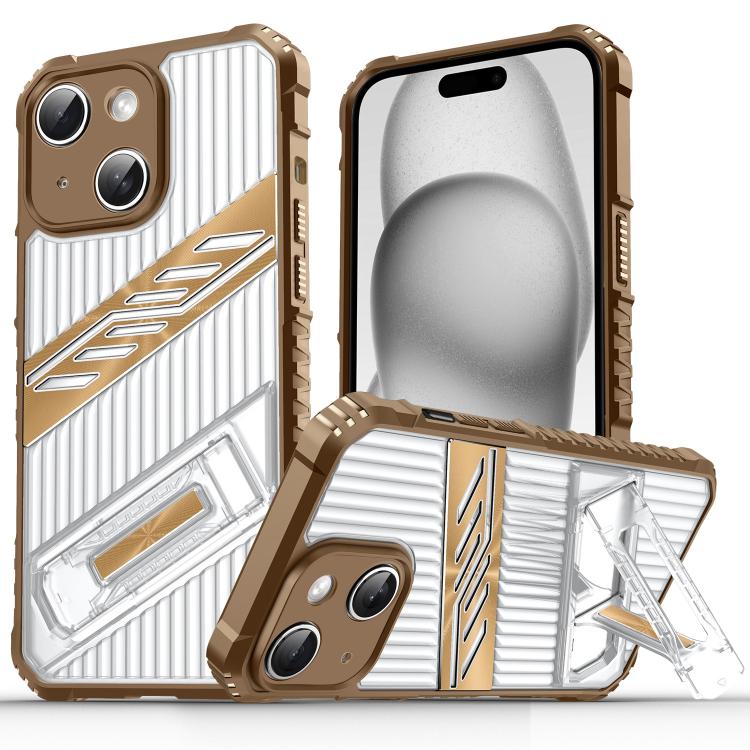 Plating Holder PC Hybrid TPU Phone Case, For iPhone 15 Pro Max, For iPhone 15 Pro, For iPhone 15 Plus, For iPhone 15