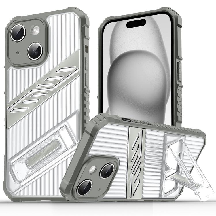 Plating Holder PC Hybrid TPU Phone Case, For iPhone 15 Pro Max, For iPhone 15 Pro, For iPhone 15 Plus, For iPhone 15