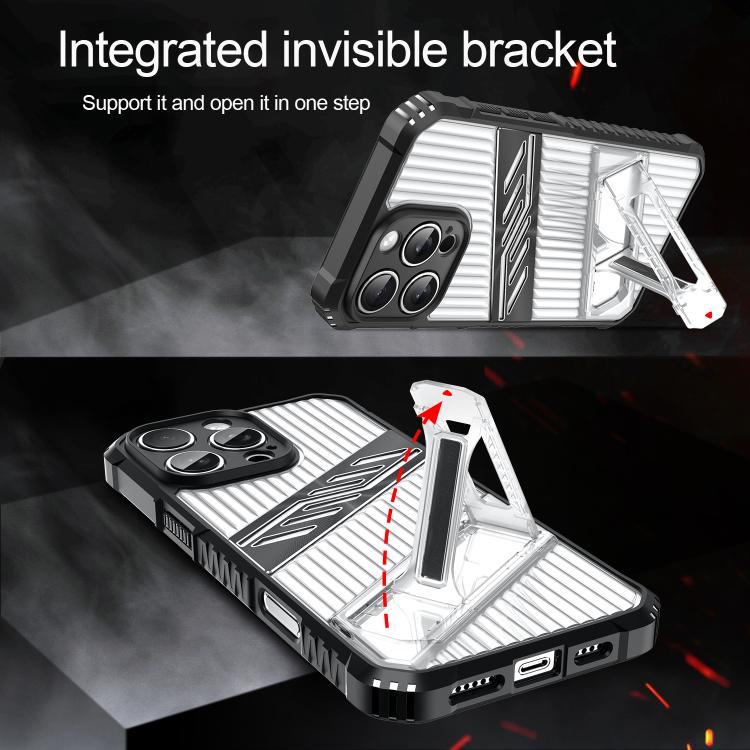 Plating Holder PC Hybrid TPU Phone Case, For iPhone 15 Pro Max, For iPhone 15 Pro, For iPhone 15 Plus, For iPhone 15