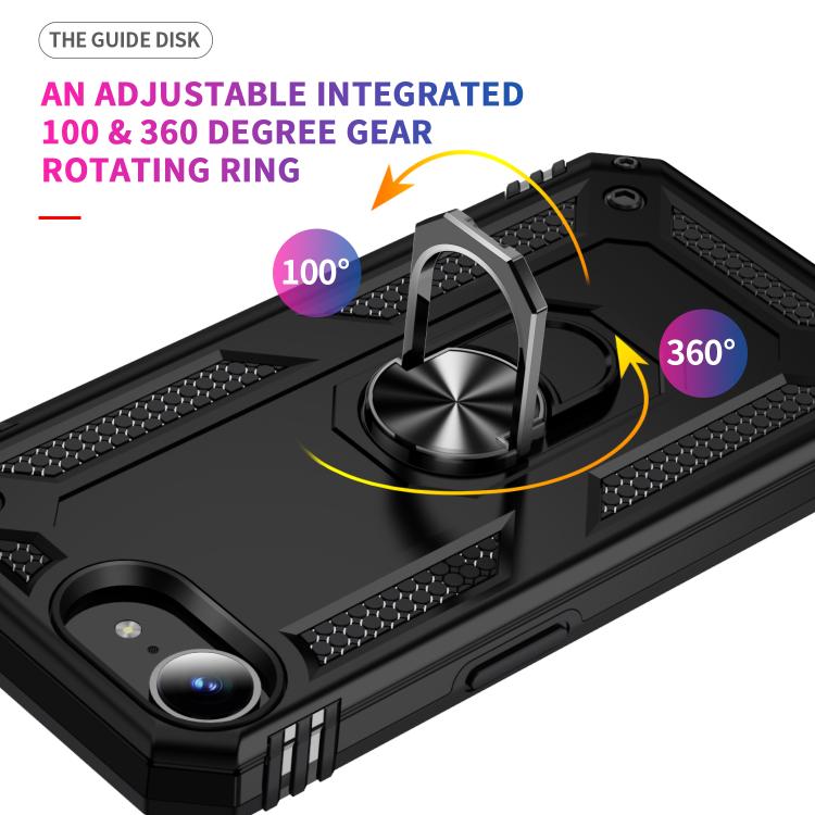 Shockproof TPU Hybrid PC Phone Case with Holder, iPhone 16e