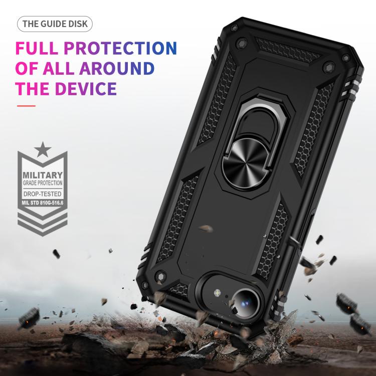 Shockproof TPU Hybrid PC Phone Case with Holder, iPhone 16e